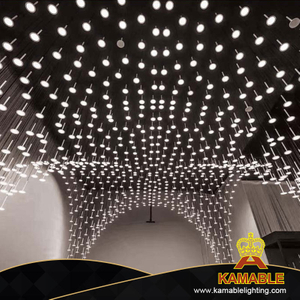 حار تصميم داخلي ردهة مدخل جولة معدن مشروع قلادة ضوء (KD7430)