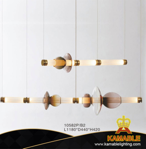 مصباح متدلي زجاجي بتصميم عصري للديكور المنزلي (KA10582P / B2)