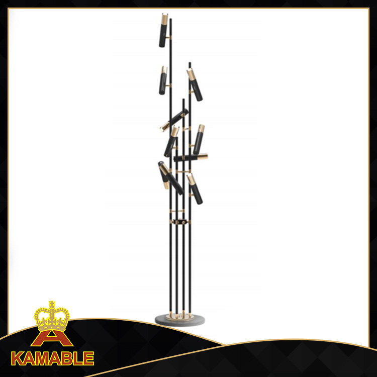 مصباح مُعلق أسود وذهبي حديث (KAP6070)