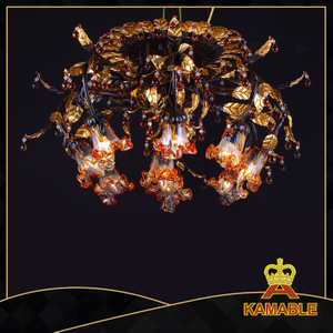 ثريا زجاجية مزخرفة بطراز مورانو (KA1079)